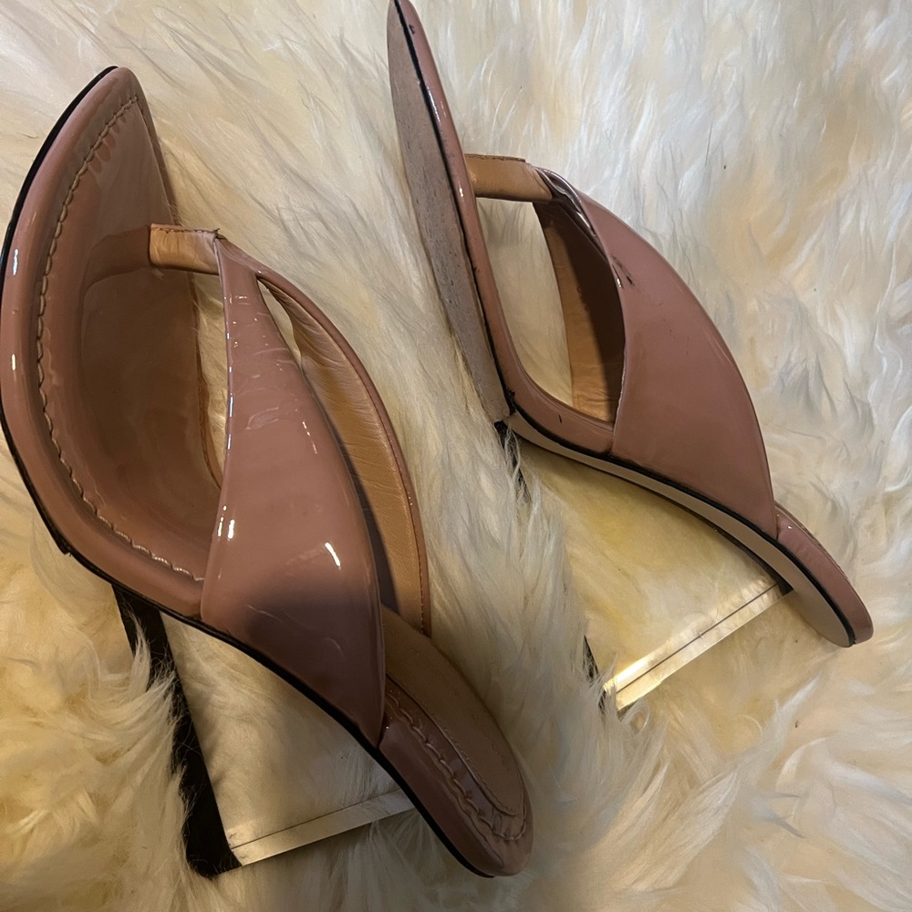 Good American Patient leather sandals